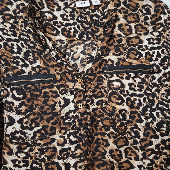✨️LAST CHANCE✨️Cato Leopard Print Tunic Blouse - Picture 3 of 7